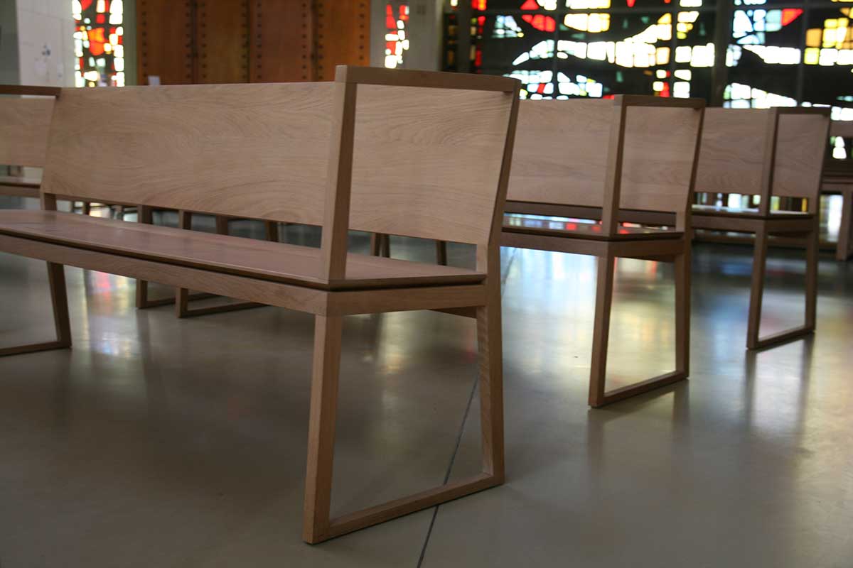 The Pews of Chapelle du Christ Médiateur