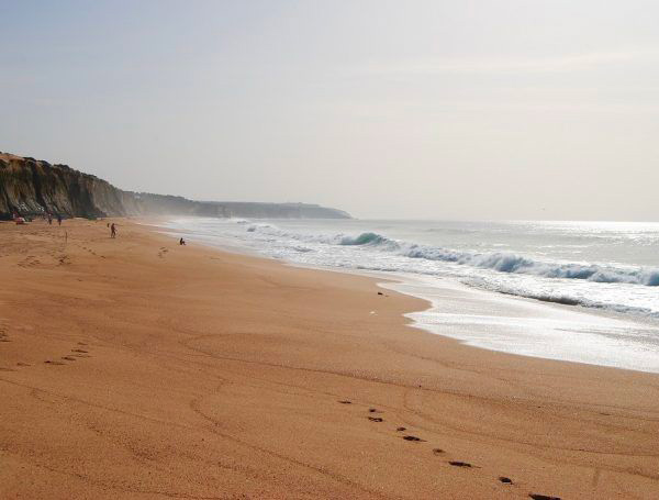 La plage de Meco, Portugal